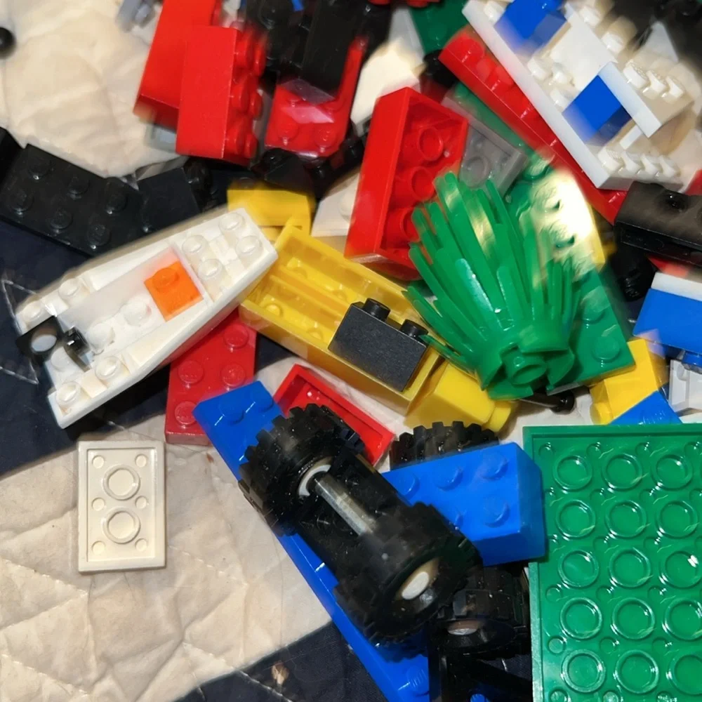 Vintage lot of legos motorcycle space doors windows more
